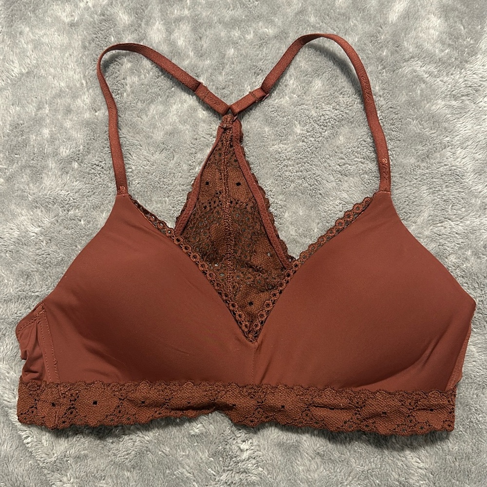 Brown/Maroon Aerie bra